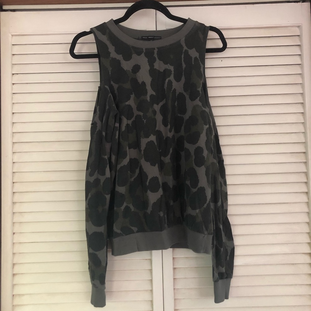 Truly madly deeply cold-shoulder sweatshirt